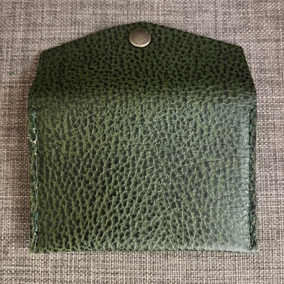 Portland Leather mini envelope wallet in Avocado - Picture 3 of 3